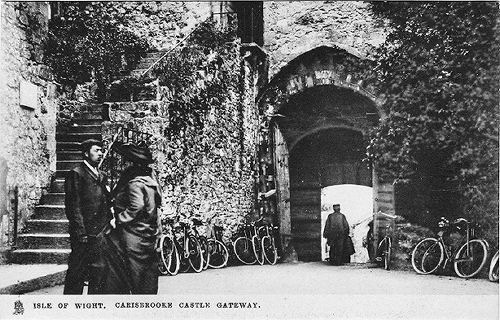 Carisbrooke Castle inner gateway about 1910